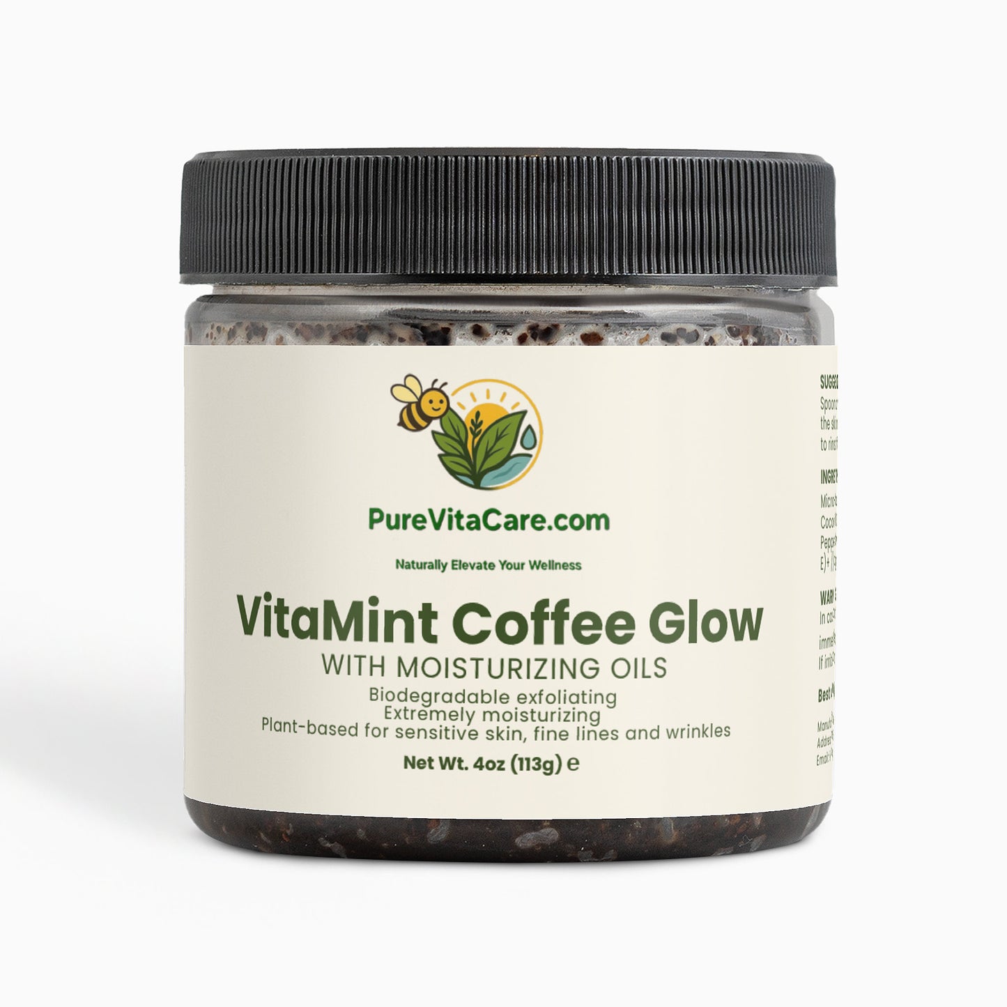 Peppermint Coffee Scrub - PureVitaCare.com