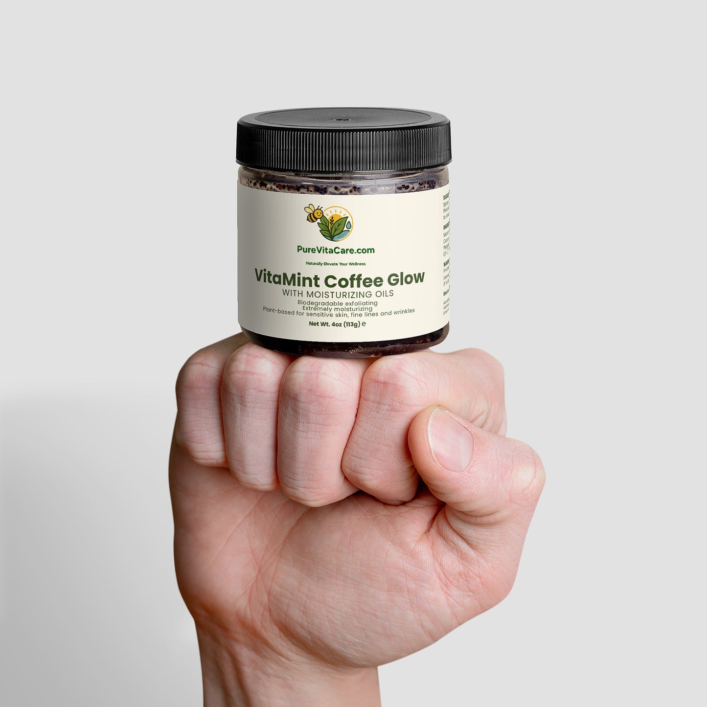 Peppermint Coffee Scrub - PureVitaCare.com