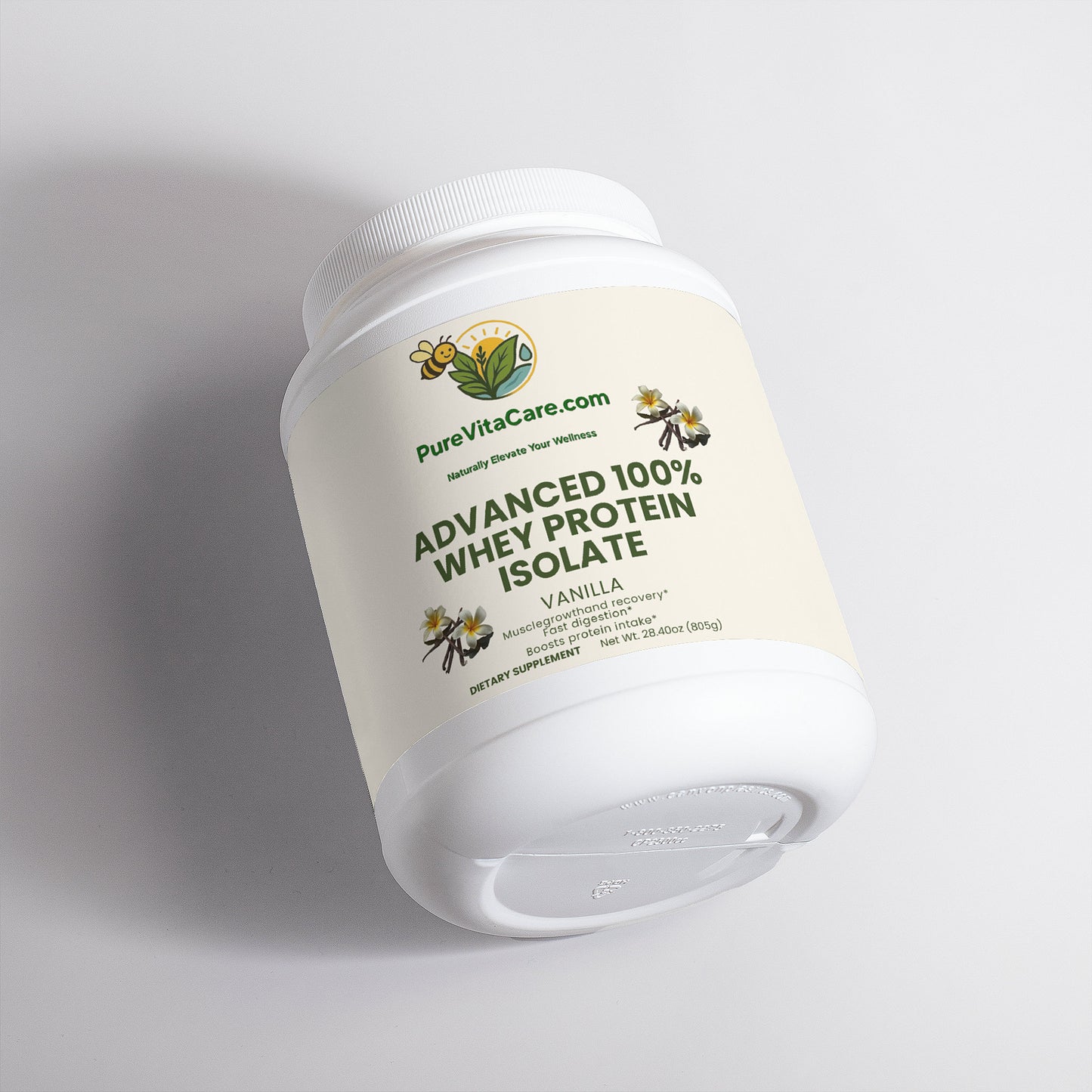 Advanced 100% Whey Protein Isolate (Vanilla) - PureVitaCare.com