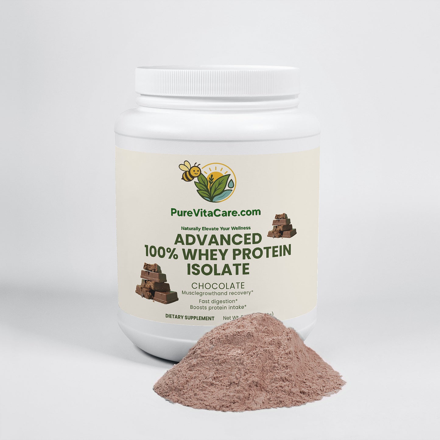 Advanced 100% Whey Protein Isolate (Chocolate) - PureVitaCare.com