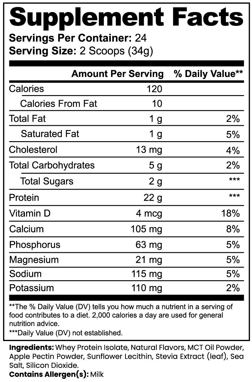 Advanced 100% Whey Protein Isolate (Vanilla) - PureVitaCare.com