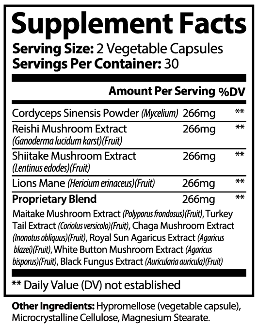 Mushroom Complex 10 X - PureVitaCare.com