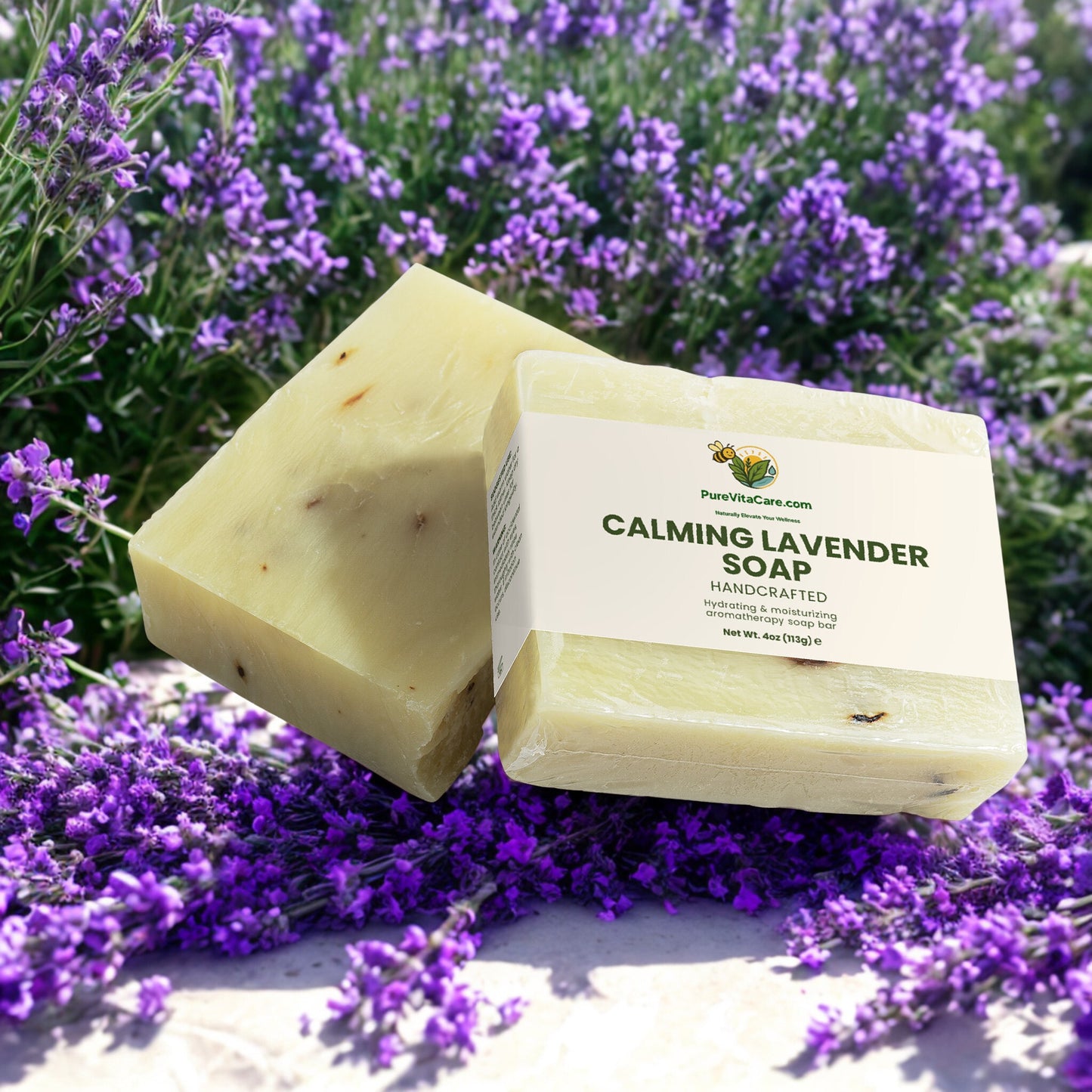Calming Lavender Soap - PureVitaCare.com