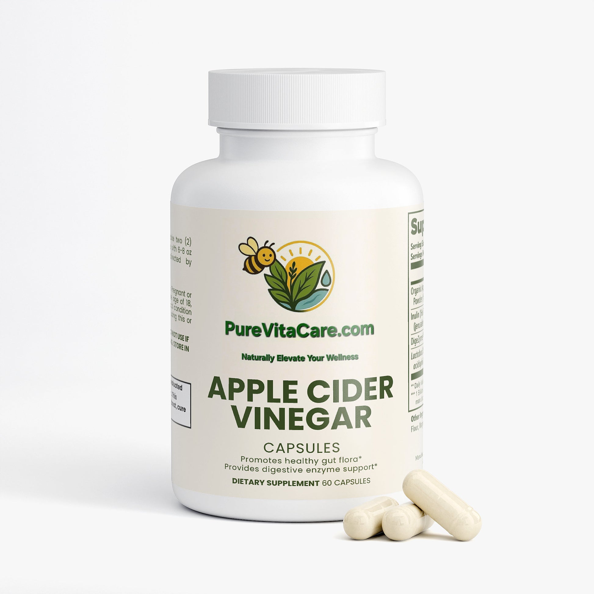 Apple Cider Vinegar Capsules - PureVitaCare.com