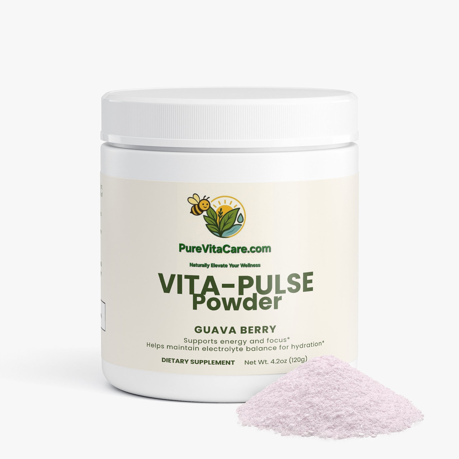 Energy Powder (Guava Berry) - PureVitaCare.com