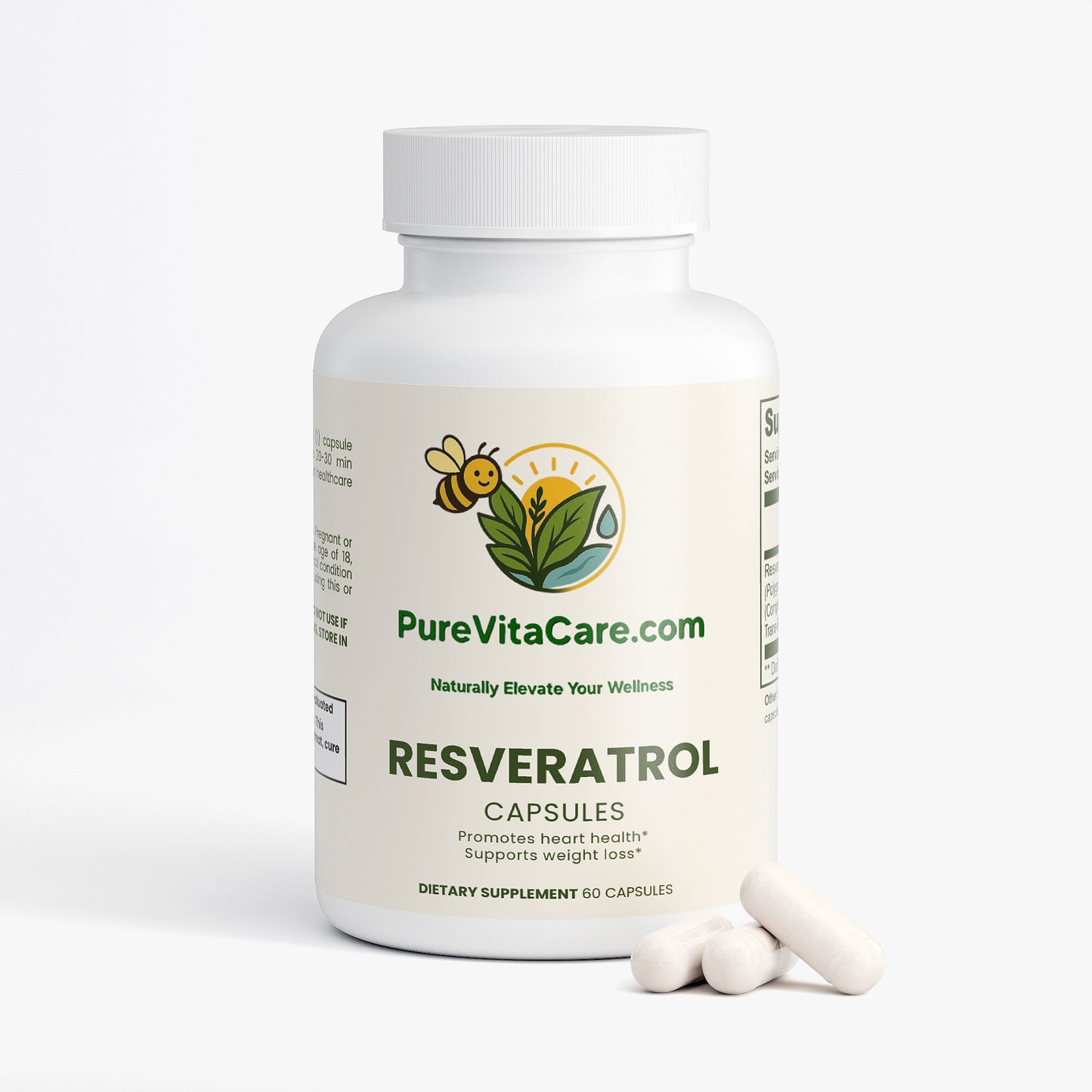 Resveratrol 50% 600mg - PureVitaCare.com