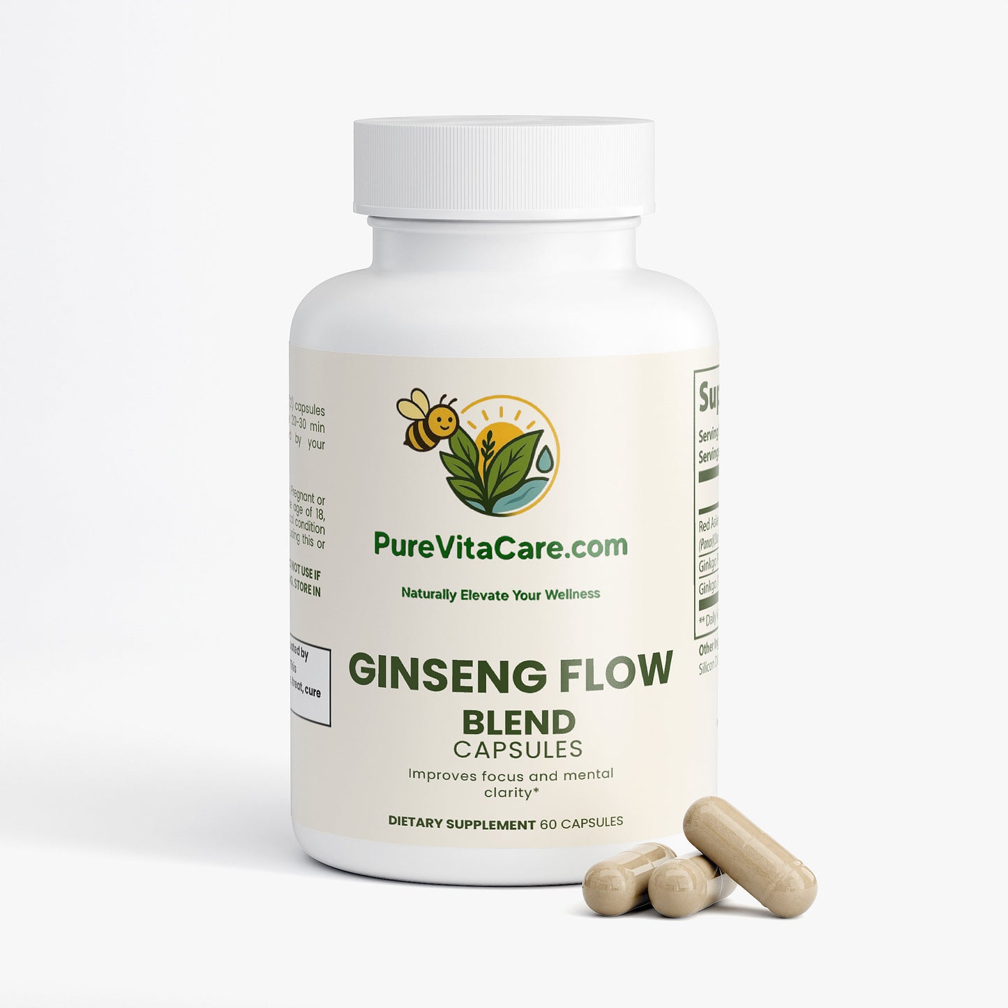 Ginkgo Biloba + Ginseng - PureVitaCare.com
