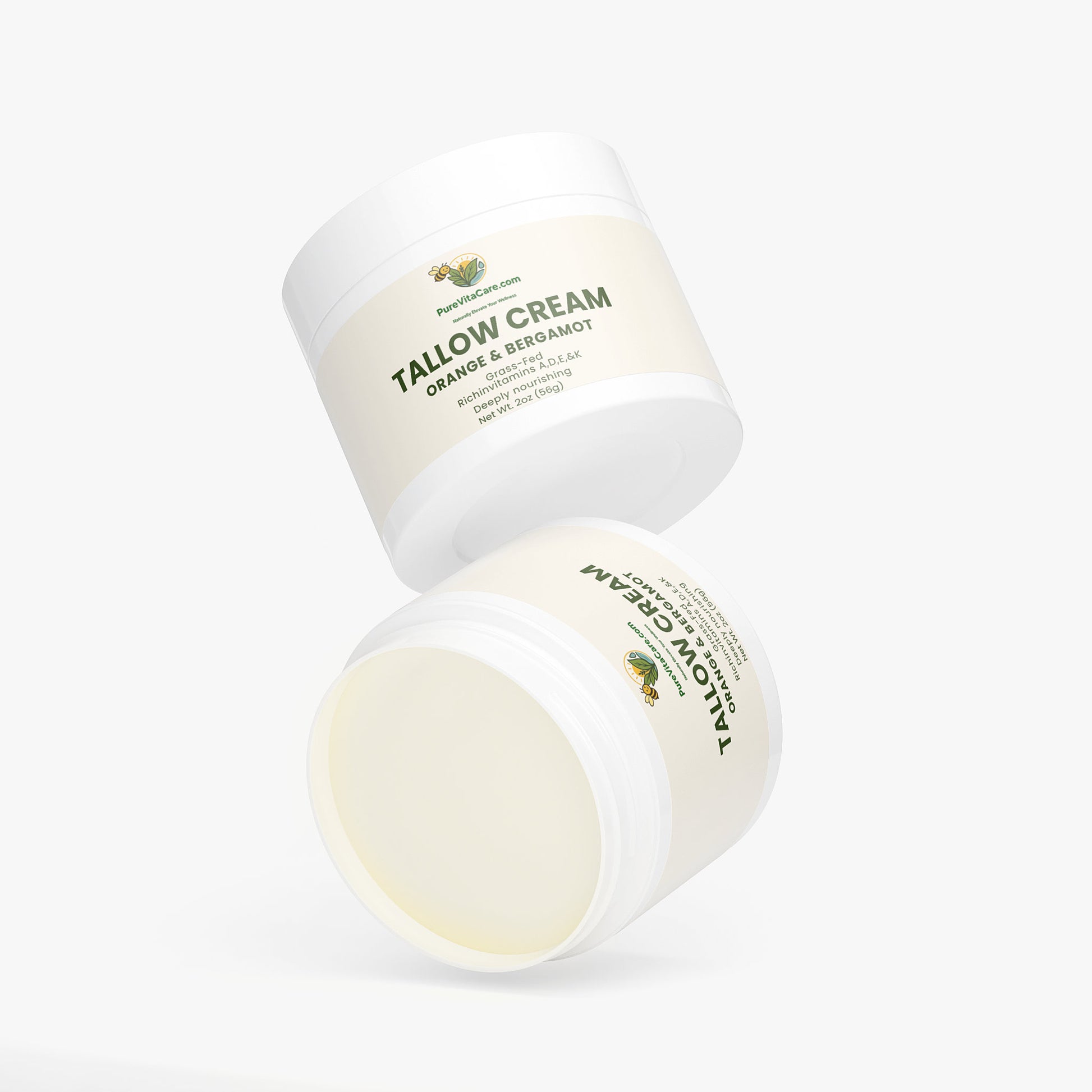 Tallow Cream Orange & Bergamot - PureVitaCare.com