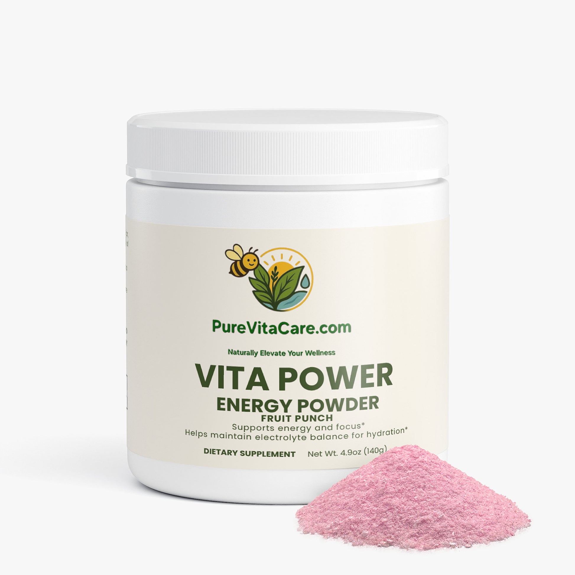 Energy Powder (Fruit Punch) - PureVitaCare.com