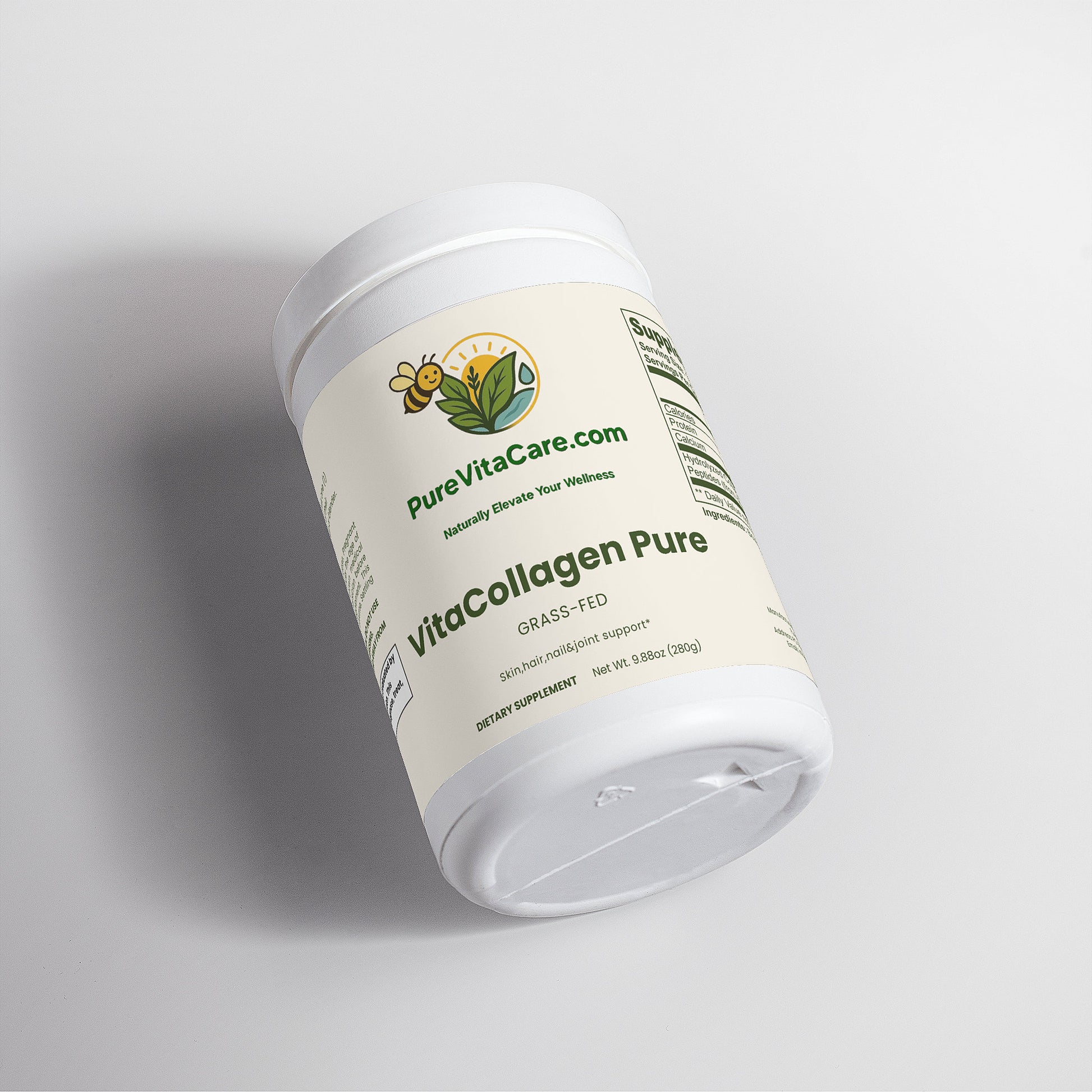 Grass-Fed Hydrolyzed Collagen Peptides - PureVitaCare.com