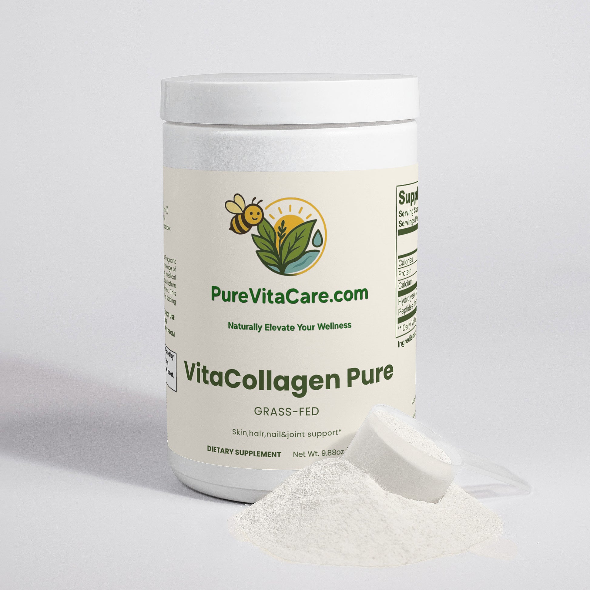 Grass-Fed Hydrolyzed Collagen Peptides - PureVitaCare.com