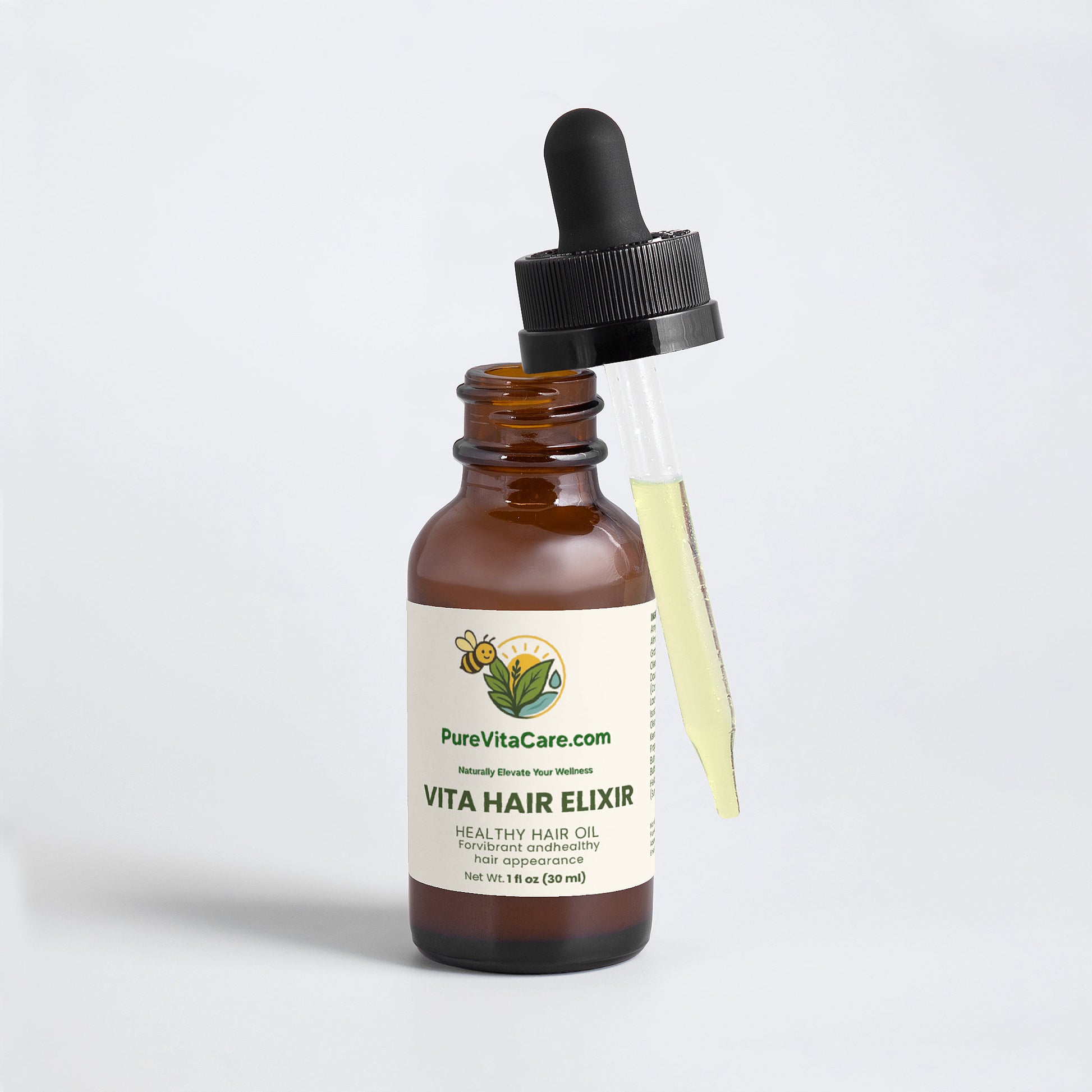 Moisturizing and Strengthening Hair Oil - PureVitaCare.com