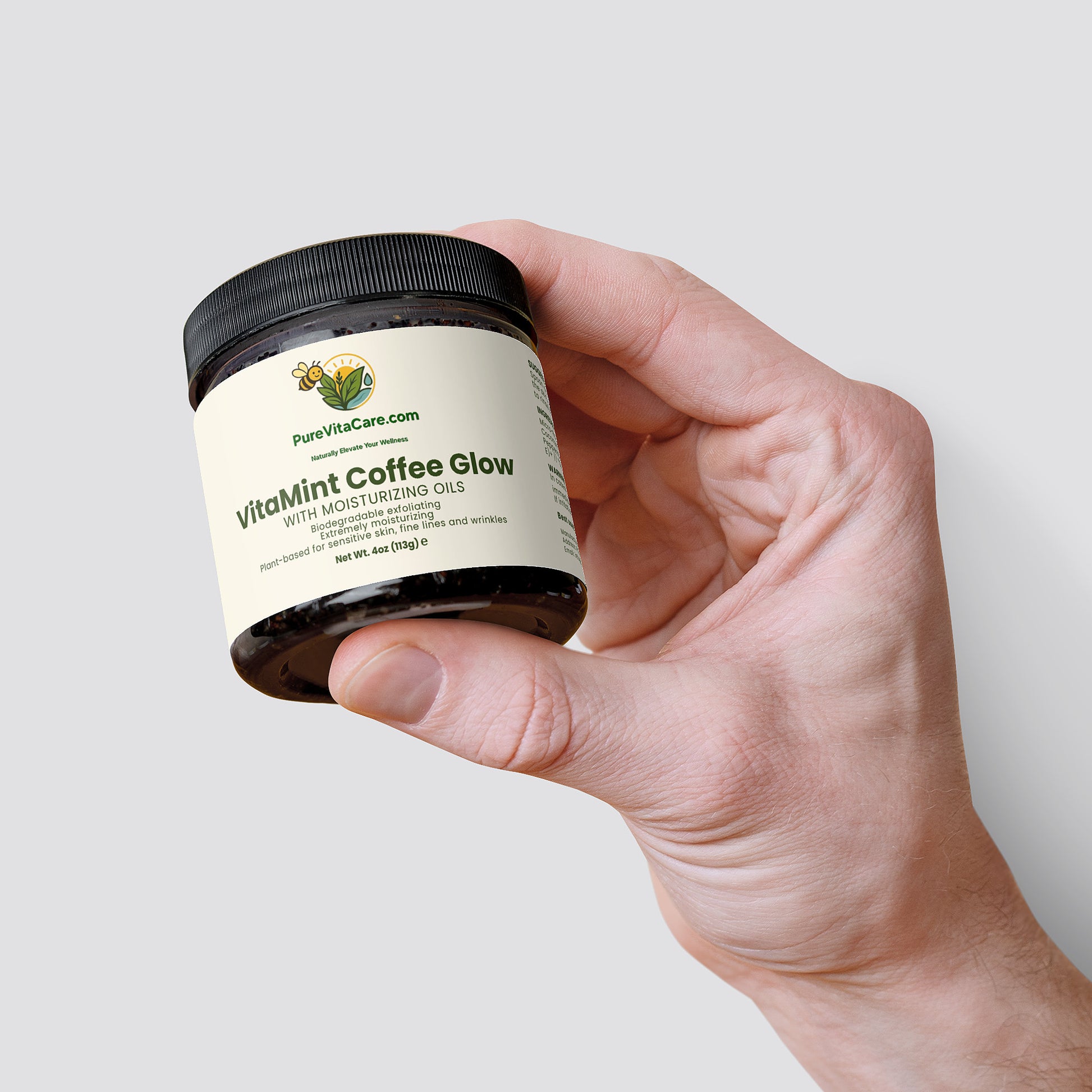 Peppermint Coffee Scrub - PureVitaCare.com