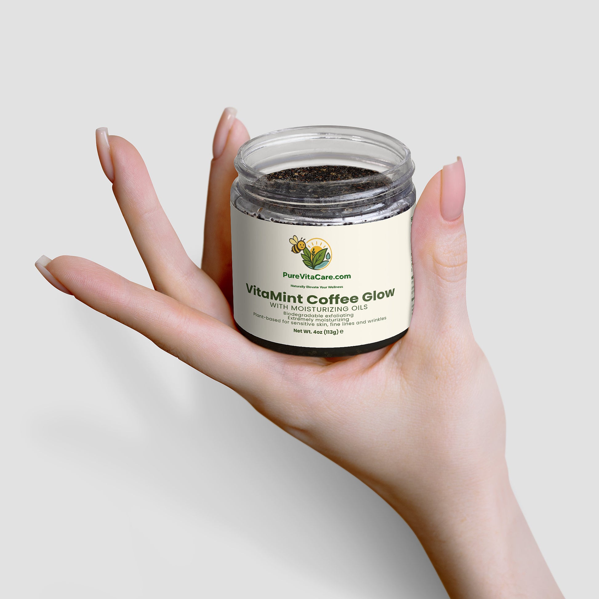 Peppermint Coffee Scrub - PureVitaCare.com