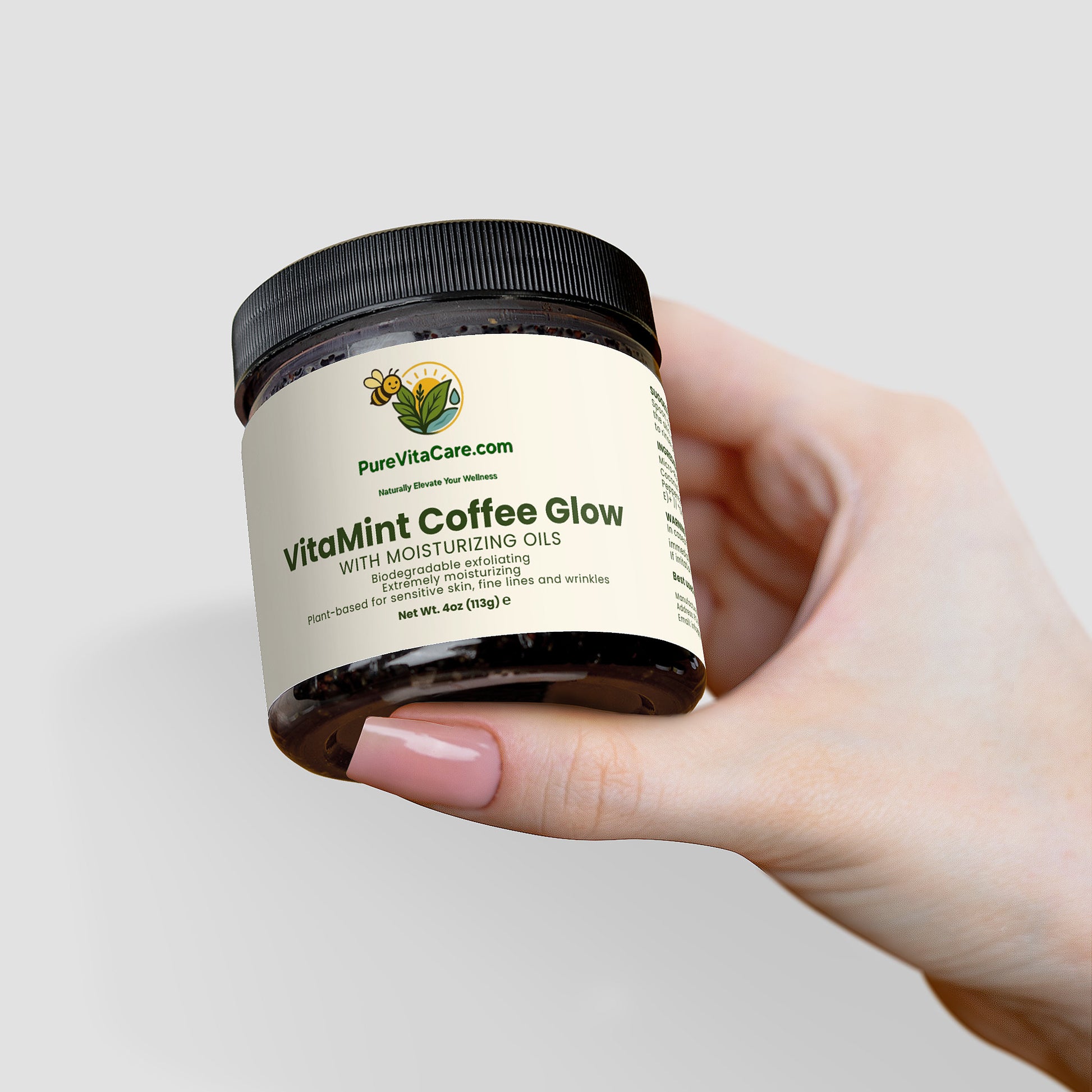 Peppermint Coffee Scrub - PureVitaCare.com