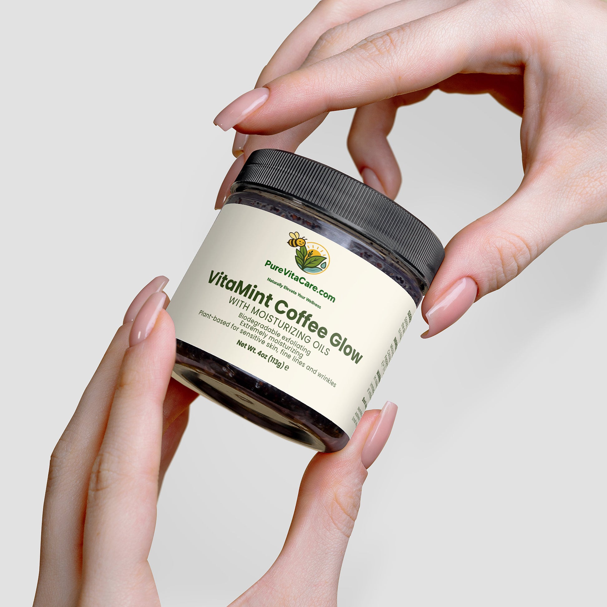 Peppermint Coffee Scrub - PureVitaCare.com