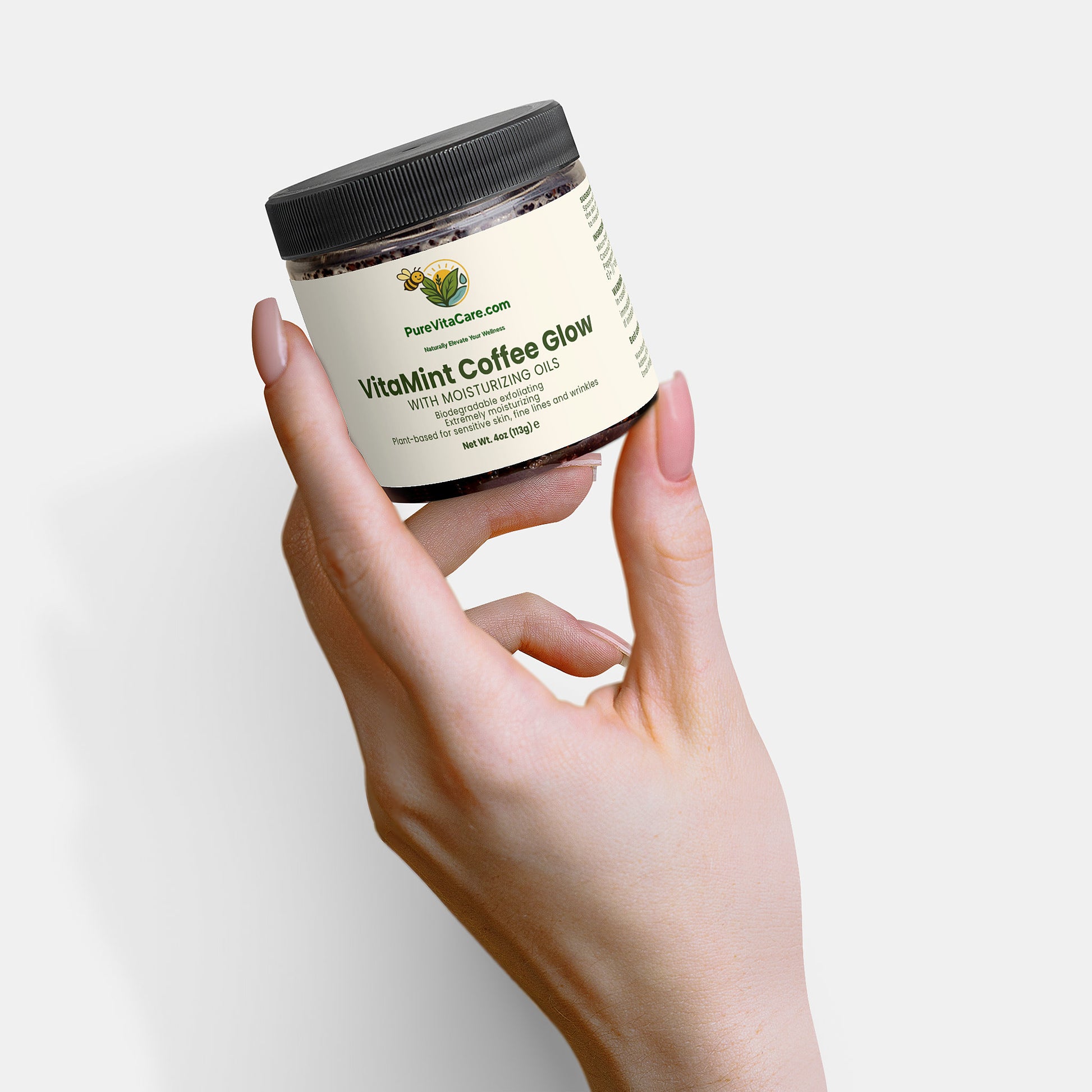 Peppermint Coffee Scrub - PureVitaCare.com