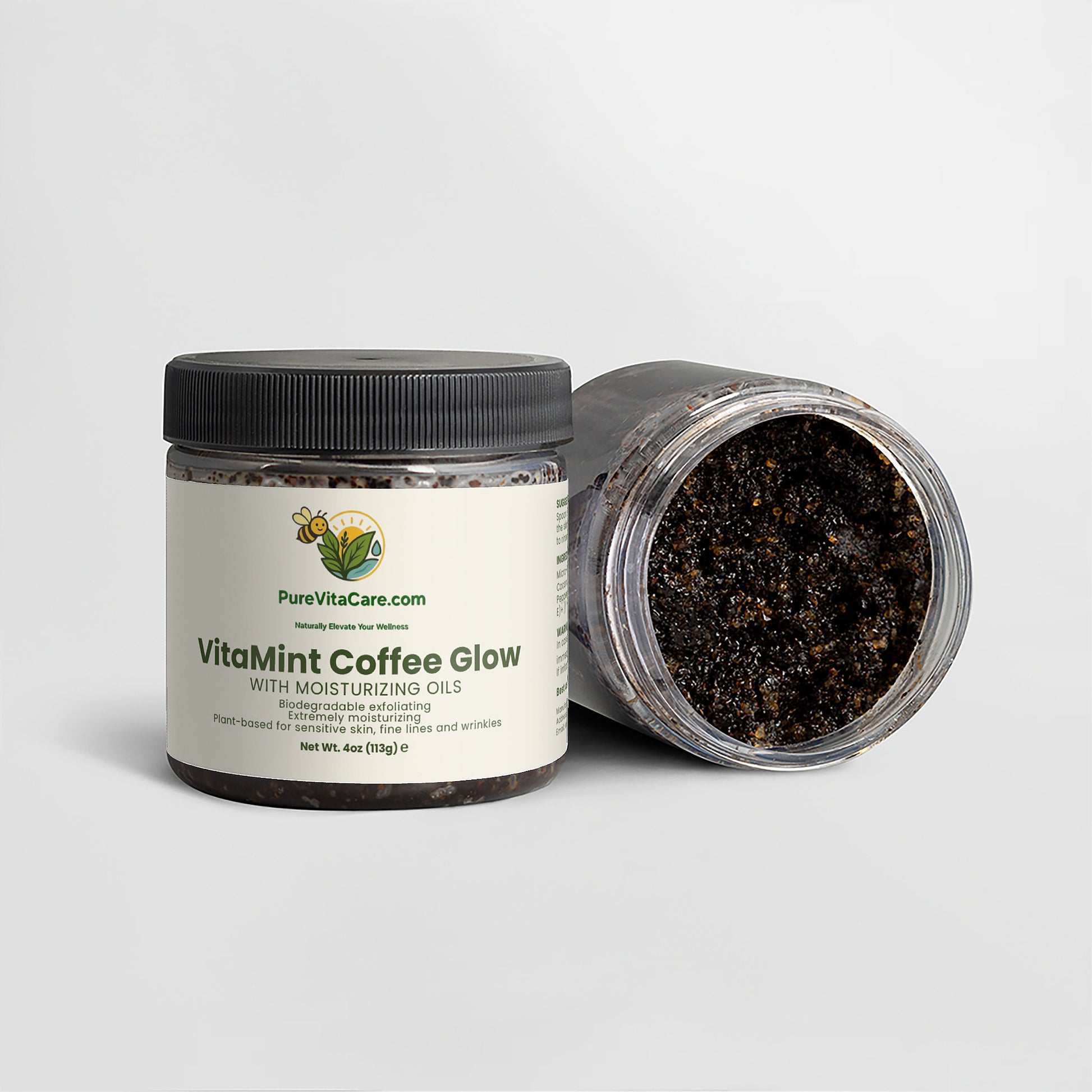 Peppermint Coffee Scrub - PureVitaCare.com