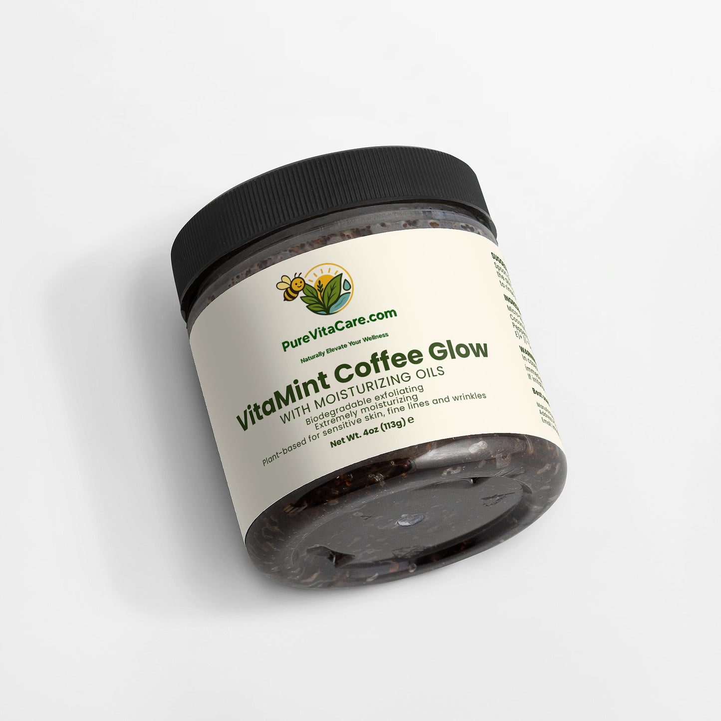 Peppermint Coffee Scrub - PureVitaCare.com