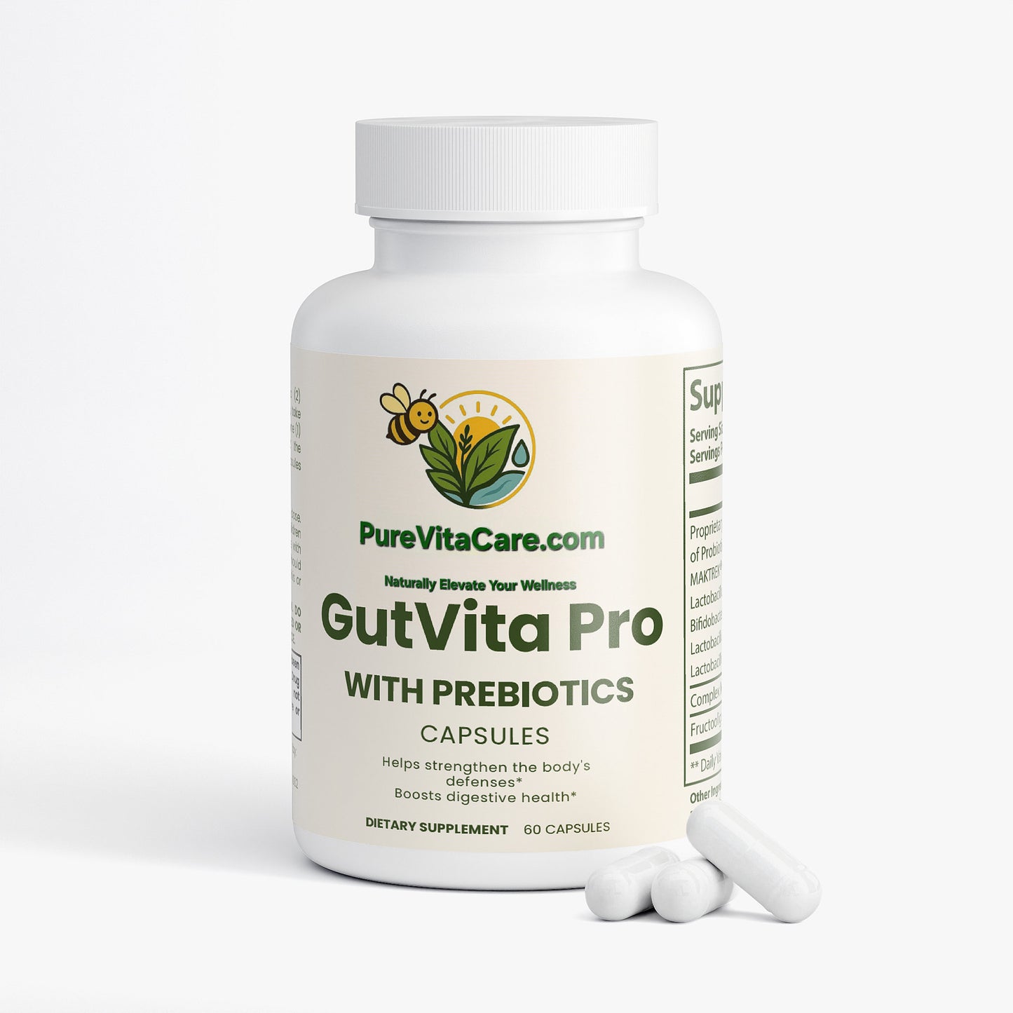 Probiotic 40 Billion with Prebiotics - PureVitaCare.com