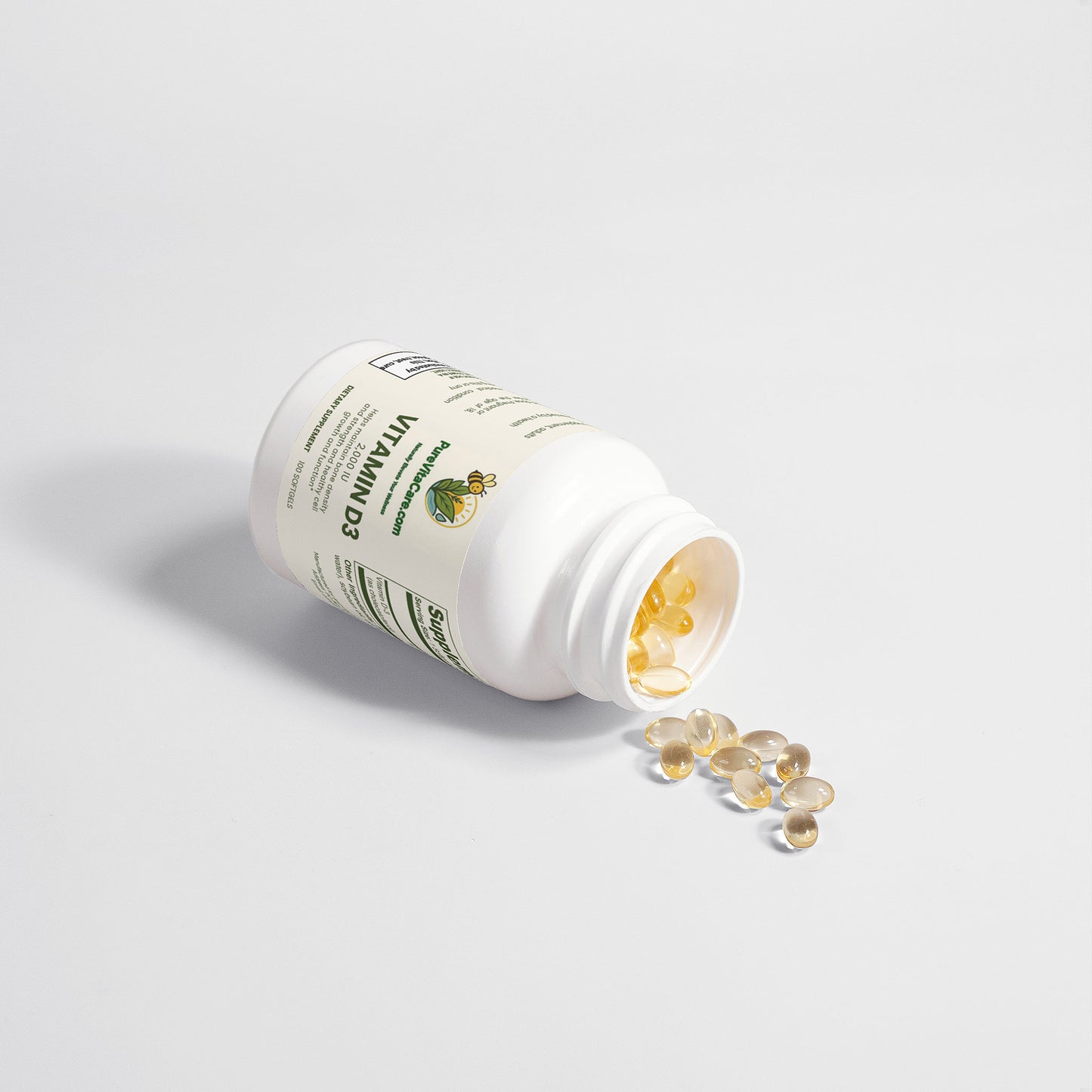 Vitamin D3 2,000 IU - PureVitaCare.com