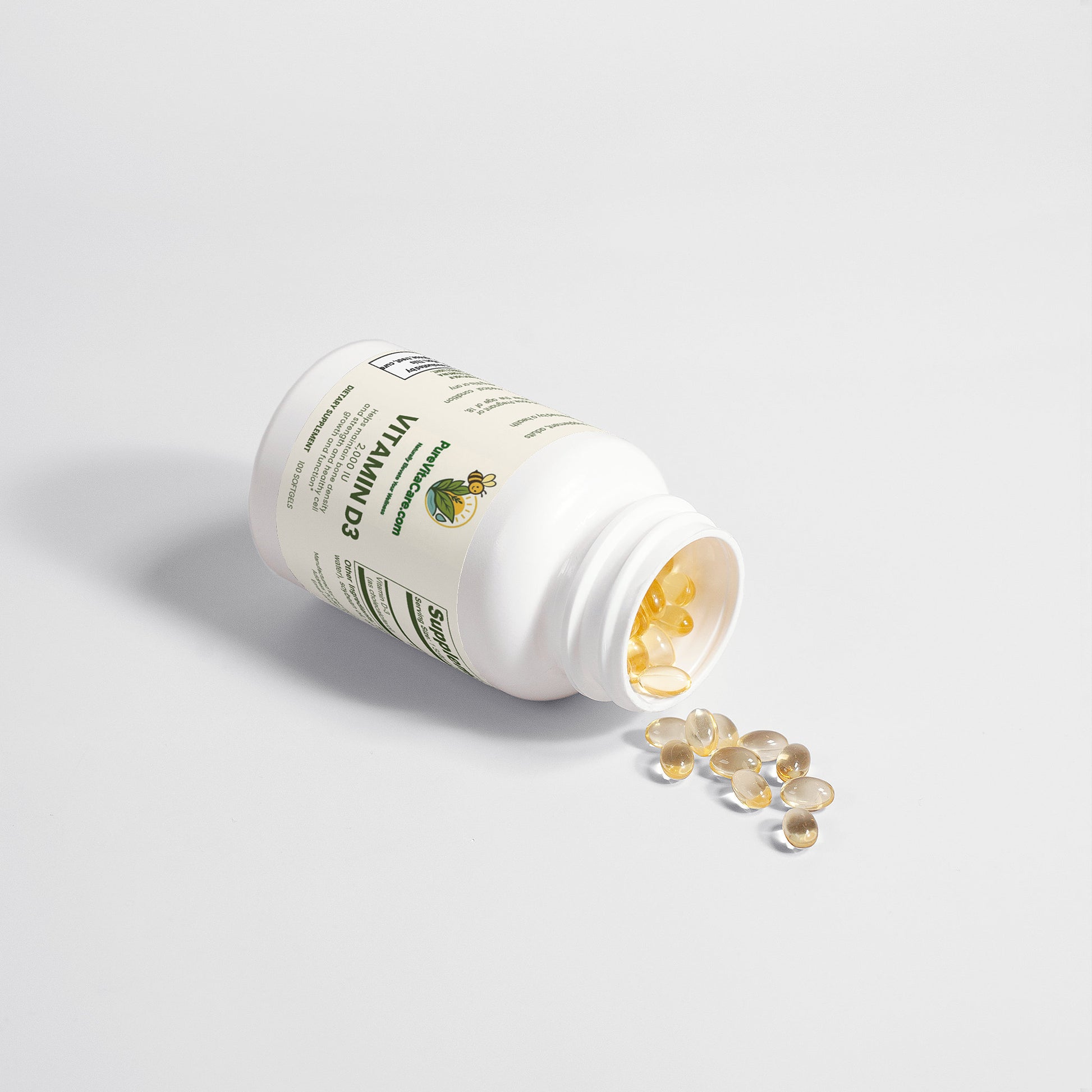 Vitamin D3 2,000 IU - PureVitaCare.com