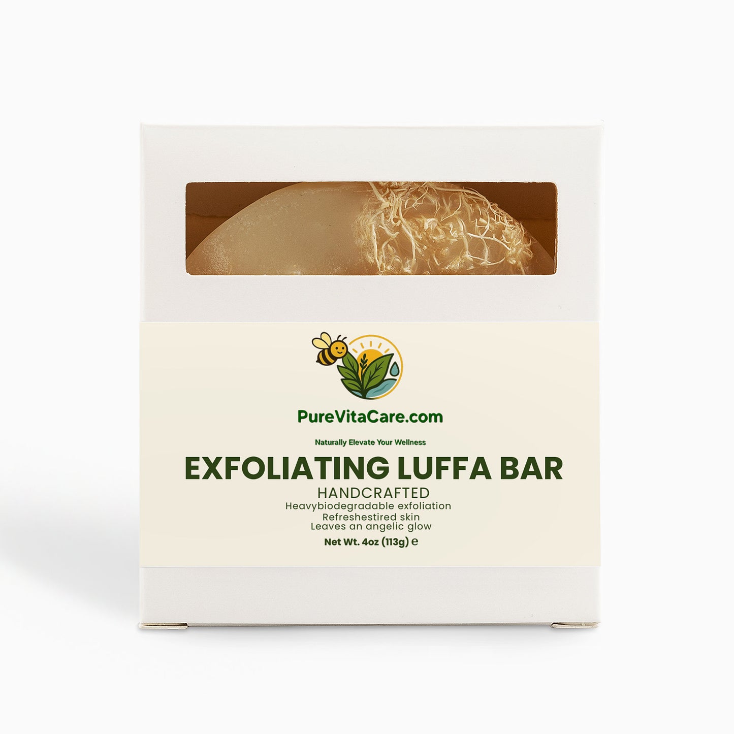 Exfoliating Luffa Bar - PureVitaCare.com