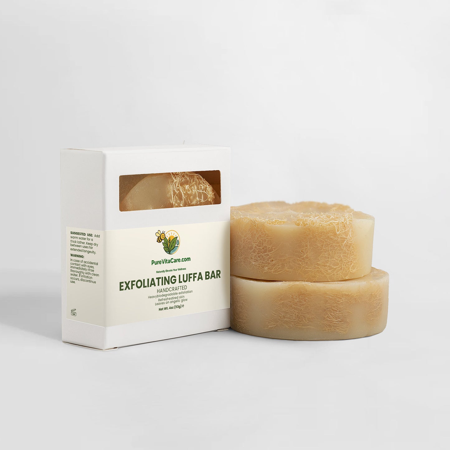 Exfoliating Luffa Bar - PureVitaCare.com