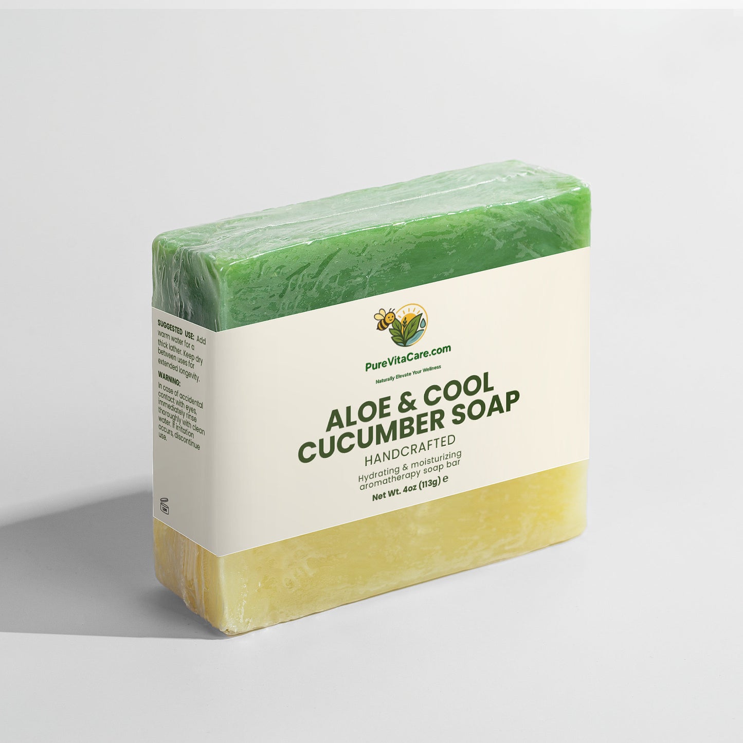 Aloe & Cool Cucumber Soap - PureVitaCare.com