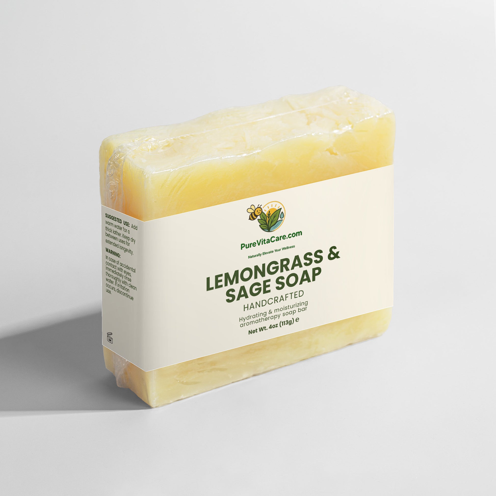 Lemongrass & Sage Soap - PureVitaCare.com
