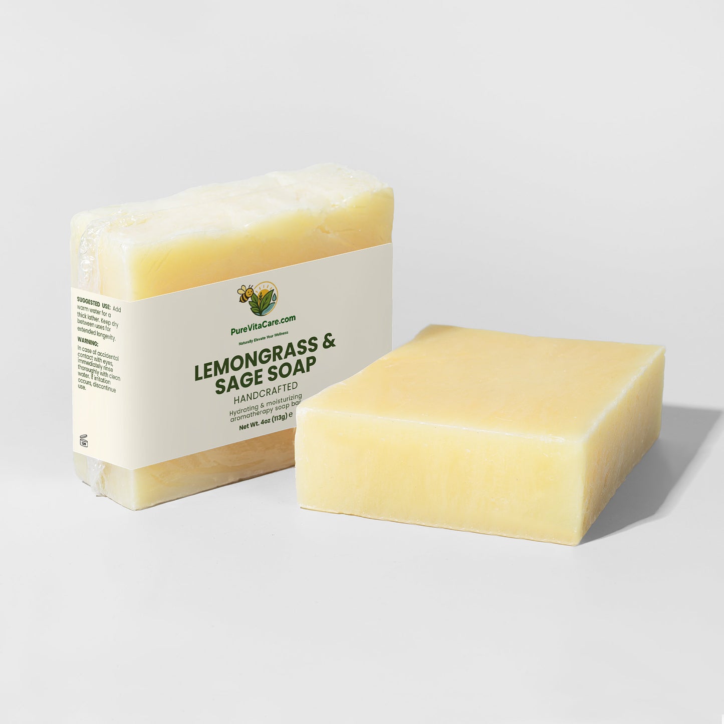 Lemongrass & Sage Soap - PureVitaCare.com