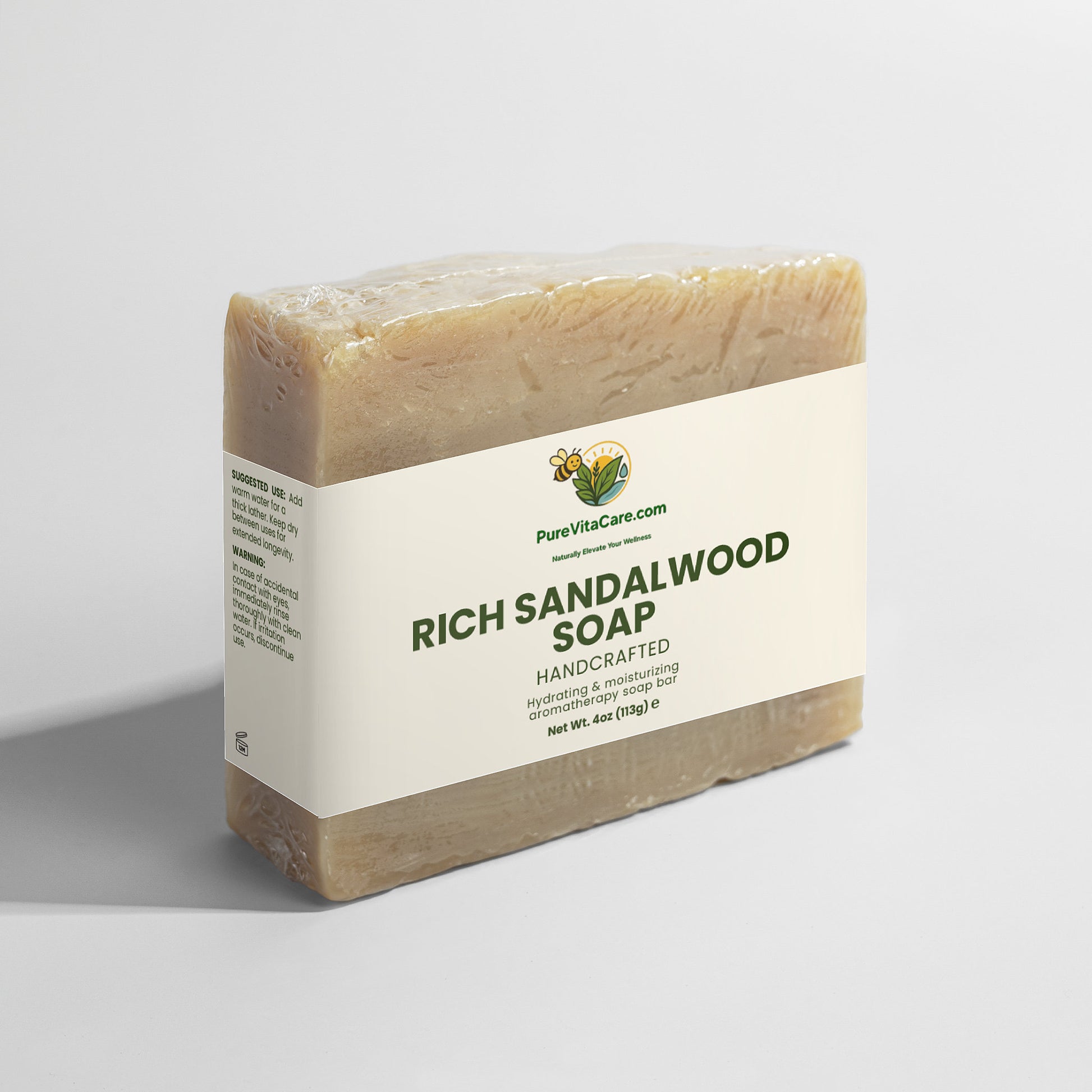 Rich Sandalwood Soap - PureVitaCare.com