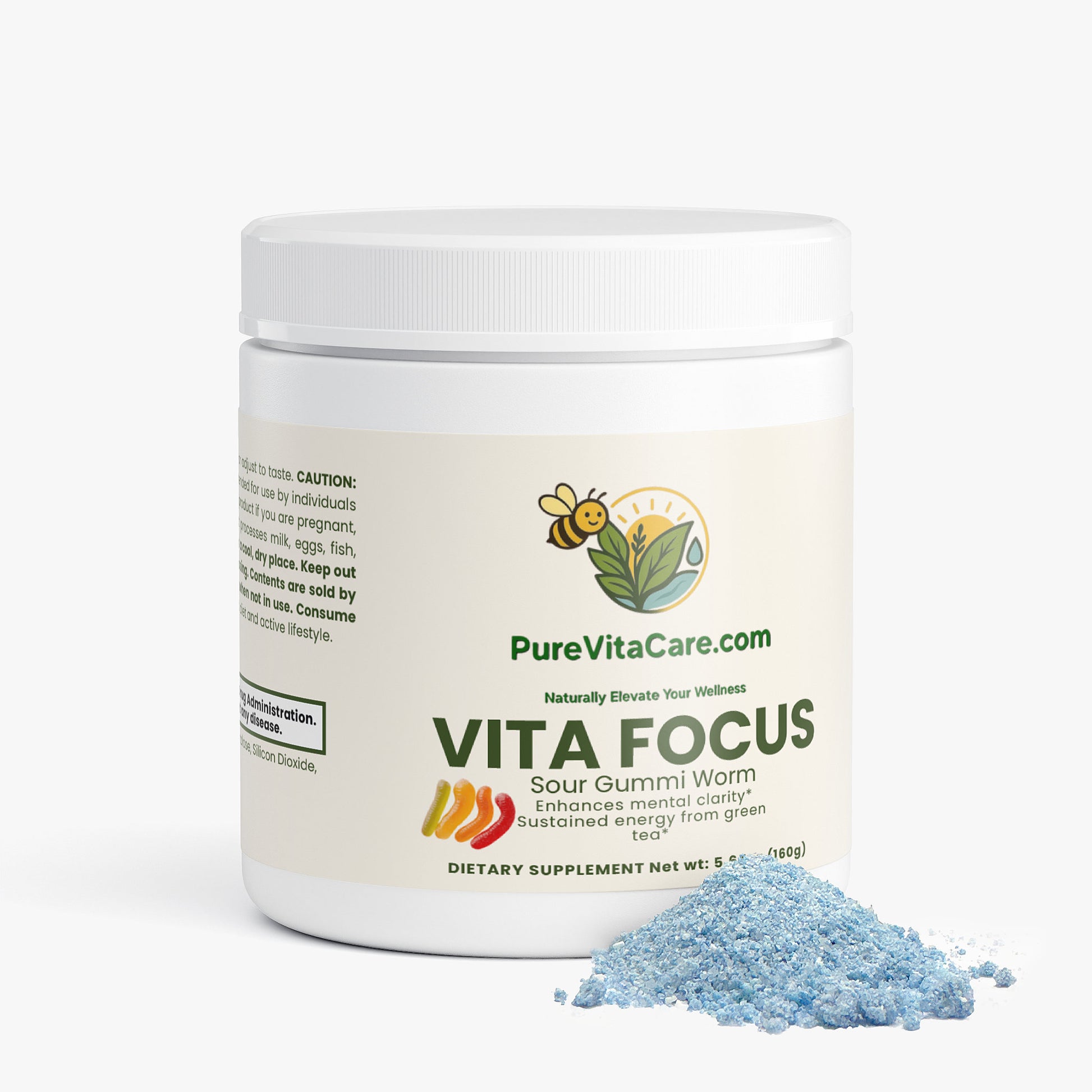 Focus Powder (Sour Gummi Worm) - PureVitaCare.com