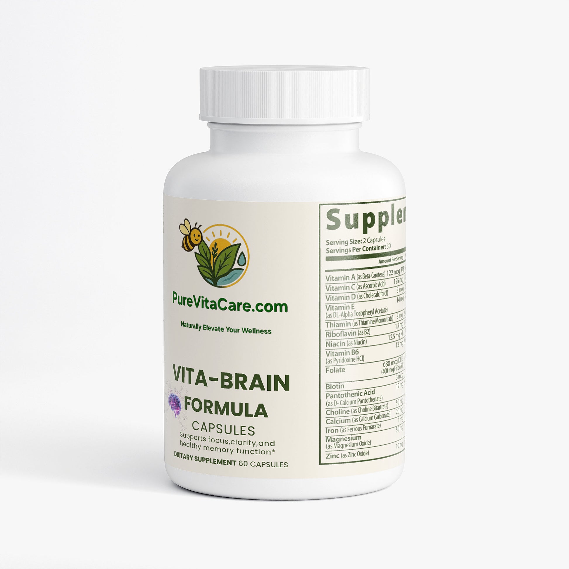 Brain & Focus Formula - PureVitaCare.com