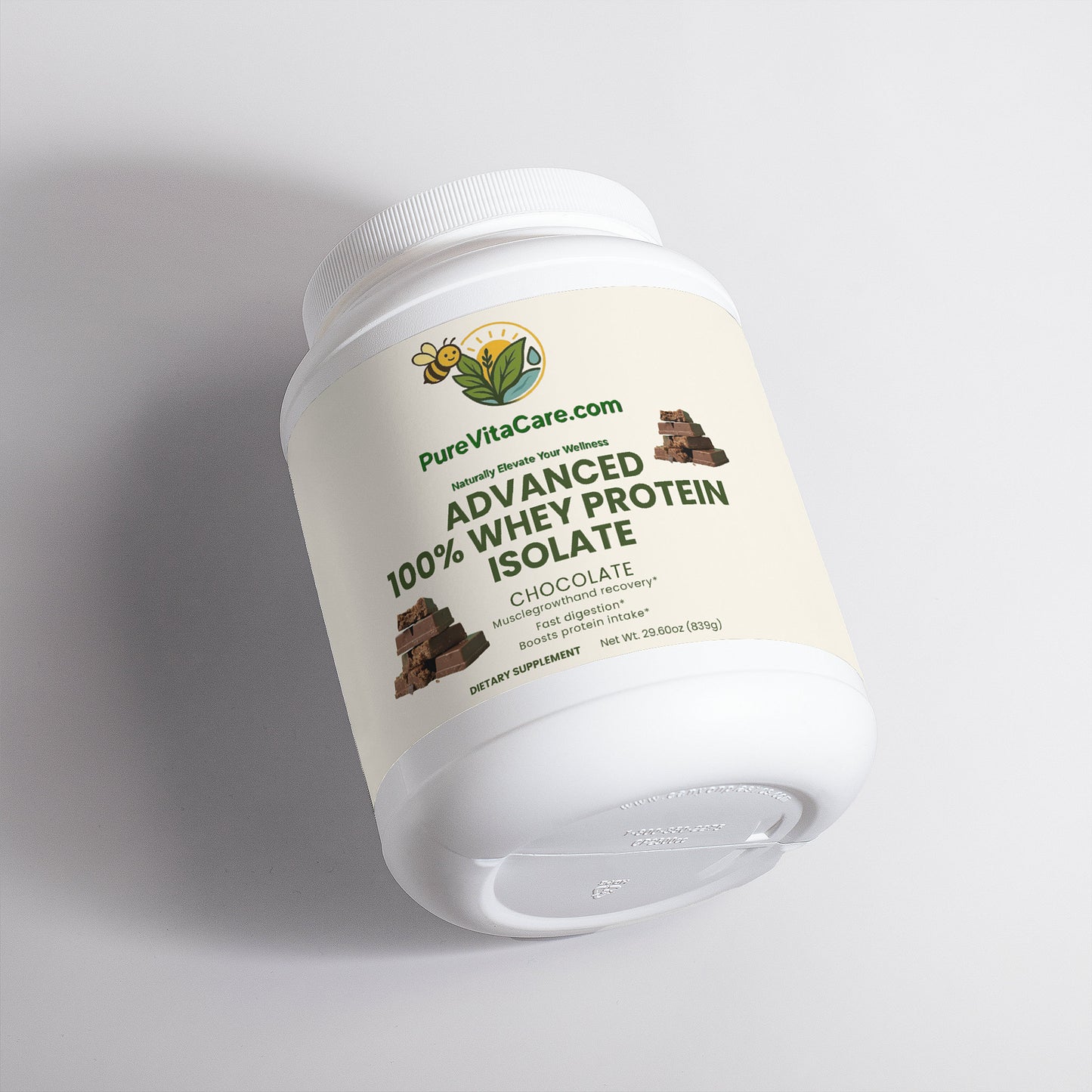 Advanced 100% Whey Protein Isolate (Chocolate) - PureVitaCare.com