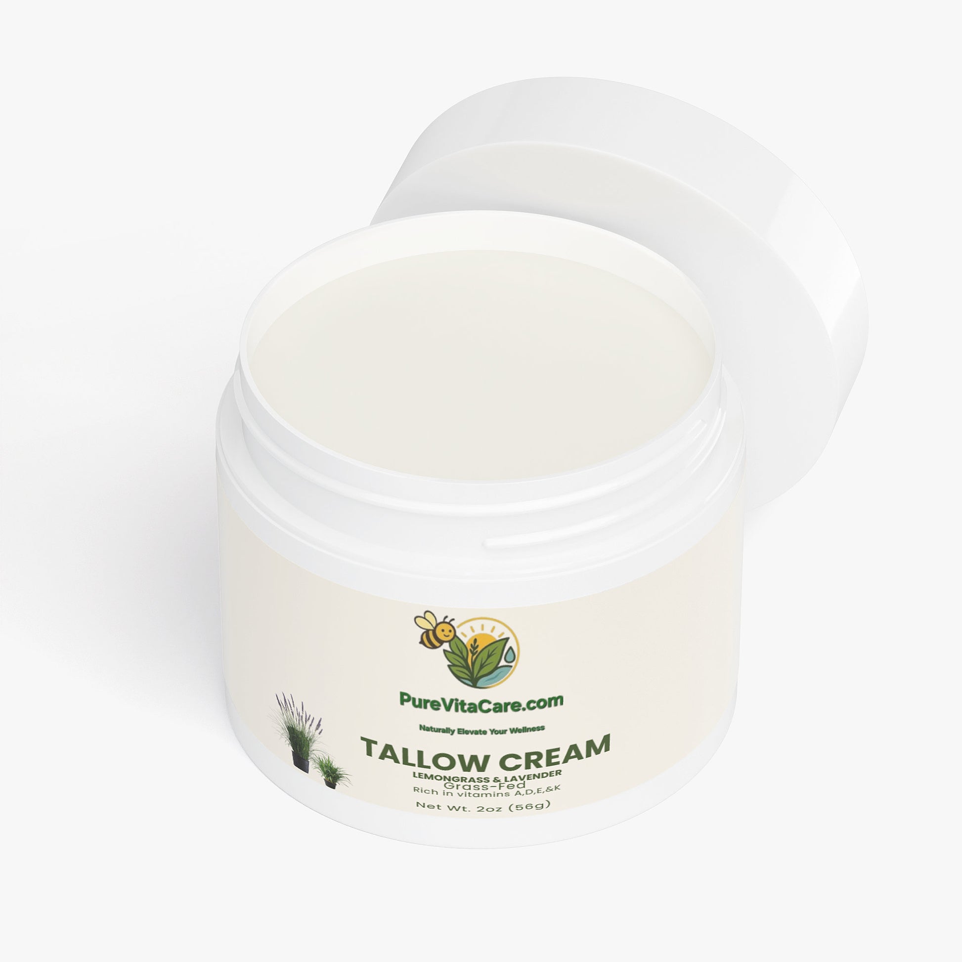 Tallow Cream Lemongrass & Lavender - PureVitaCare.com
