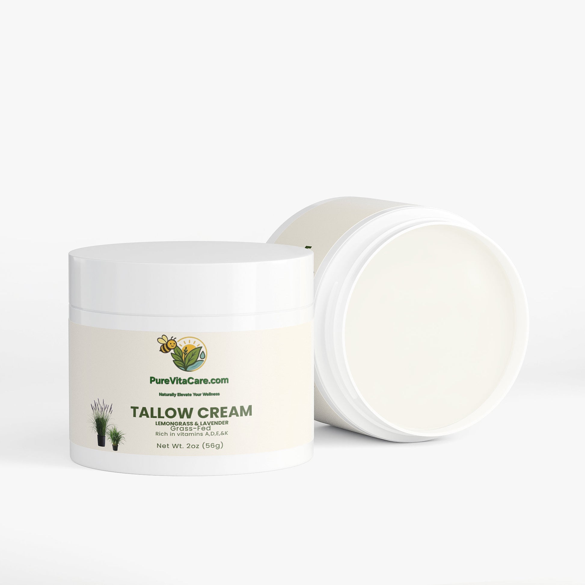 Tallow Cream Lemongrass & Lavender - PureVitaCare.com