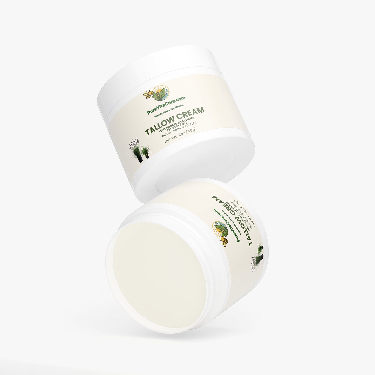 Tallow Cream Lemongrass & Lavender - PureVitaCare.com