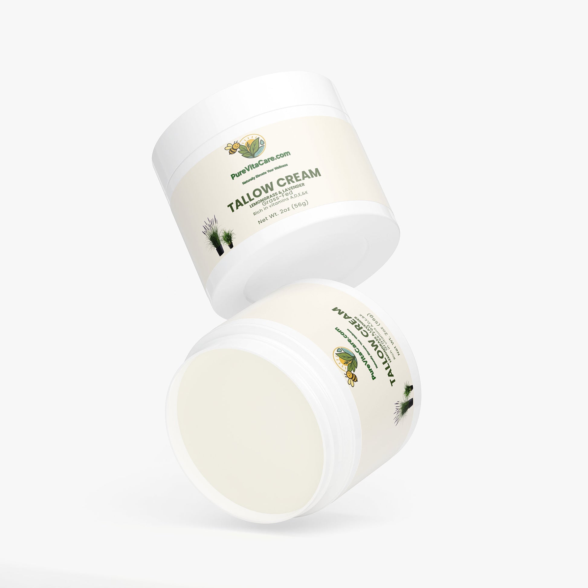 Tallow Cream Lemongrass & Lavender - PureVitaCare.com