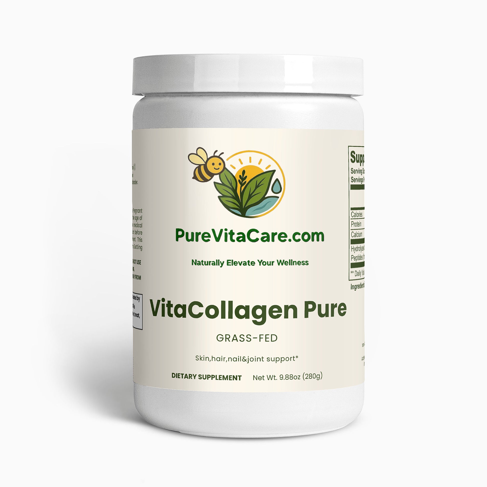 Grass - Fed Hydrolyzed Collagen Peptides - PureVitaCare.com
