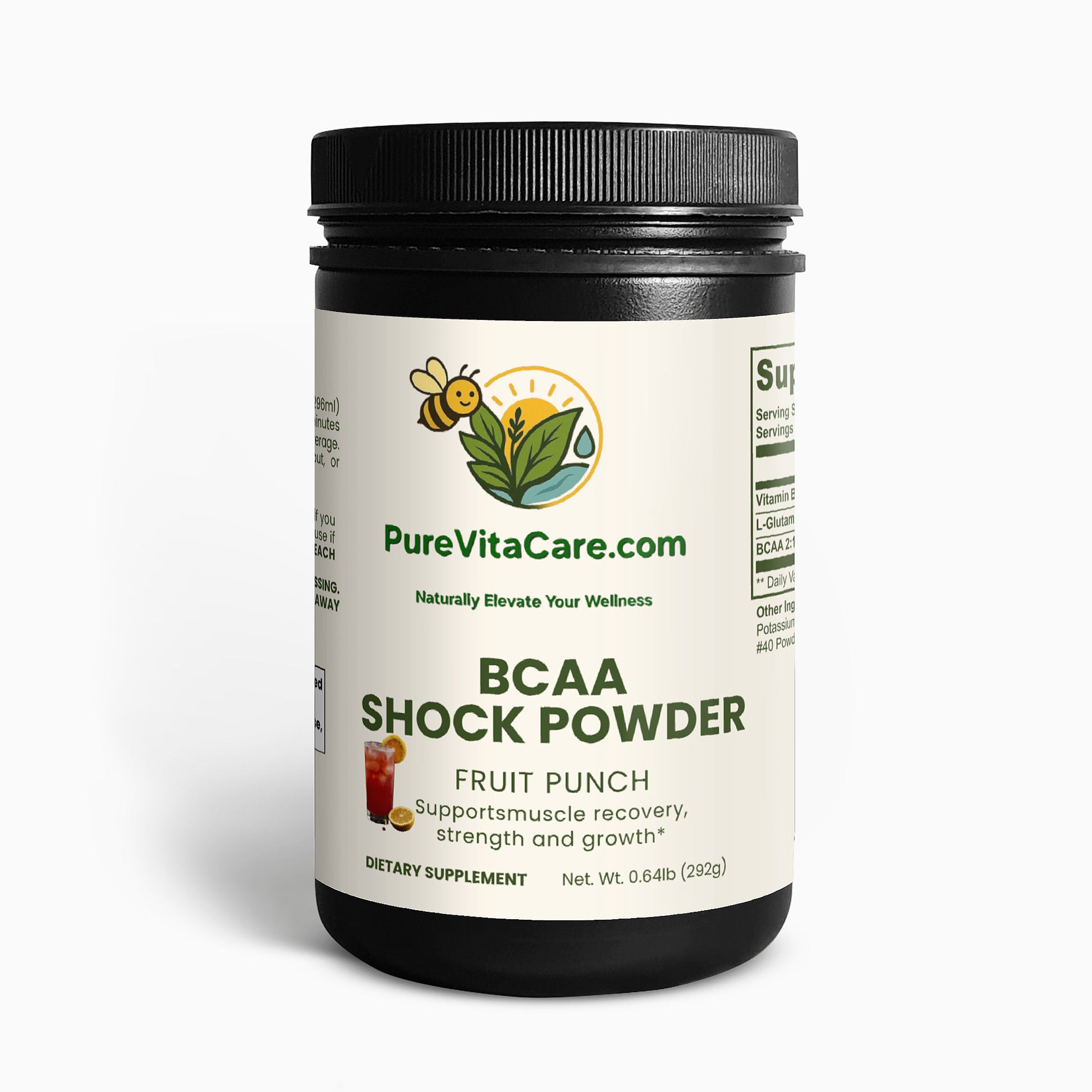 BCAA Shock Powder (Fruit Punch) - PureVitaCare.com
