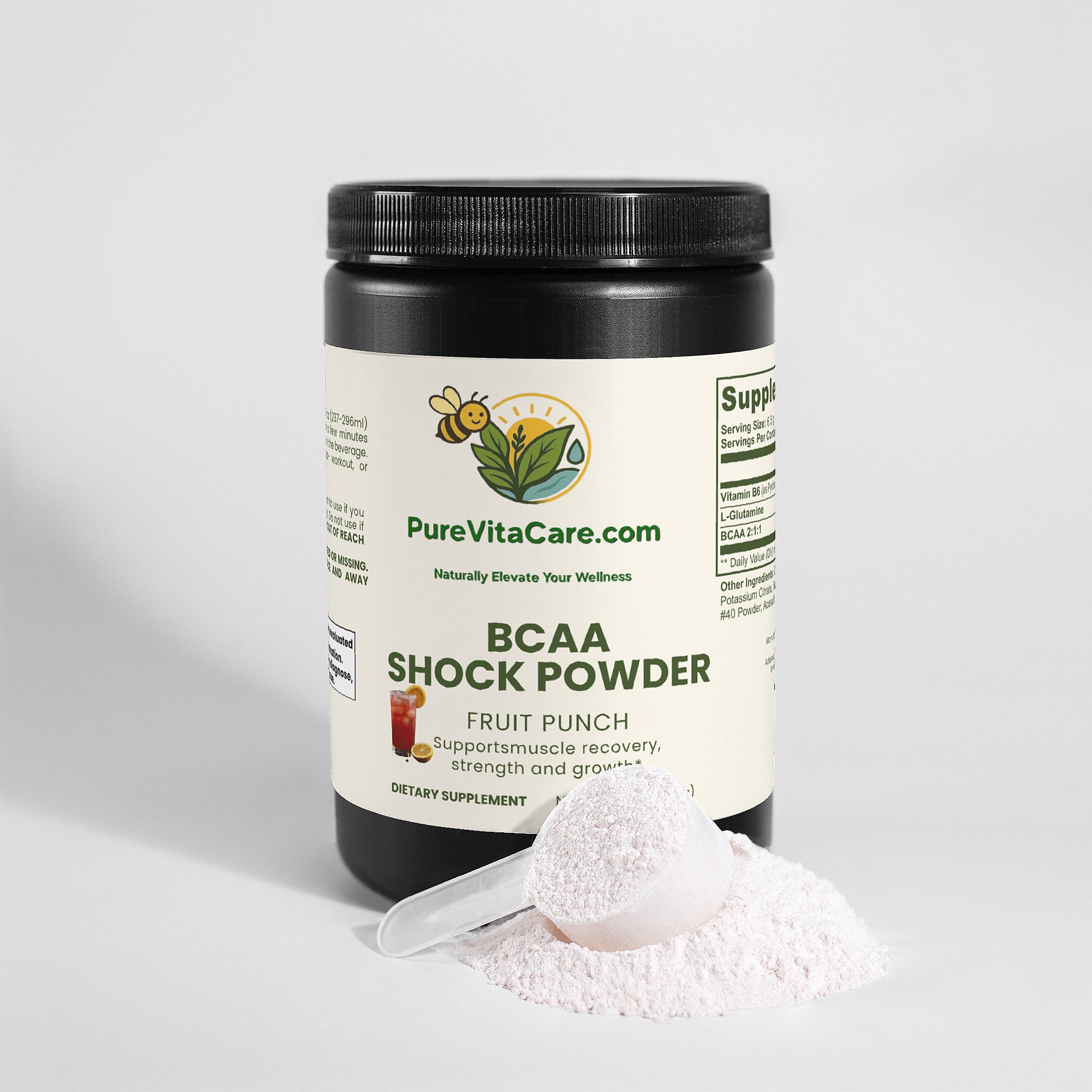 BCAA Shock Powder (Fruit Punch) - PureVitaCare.com