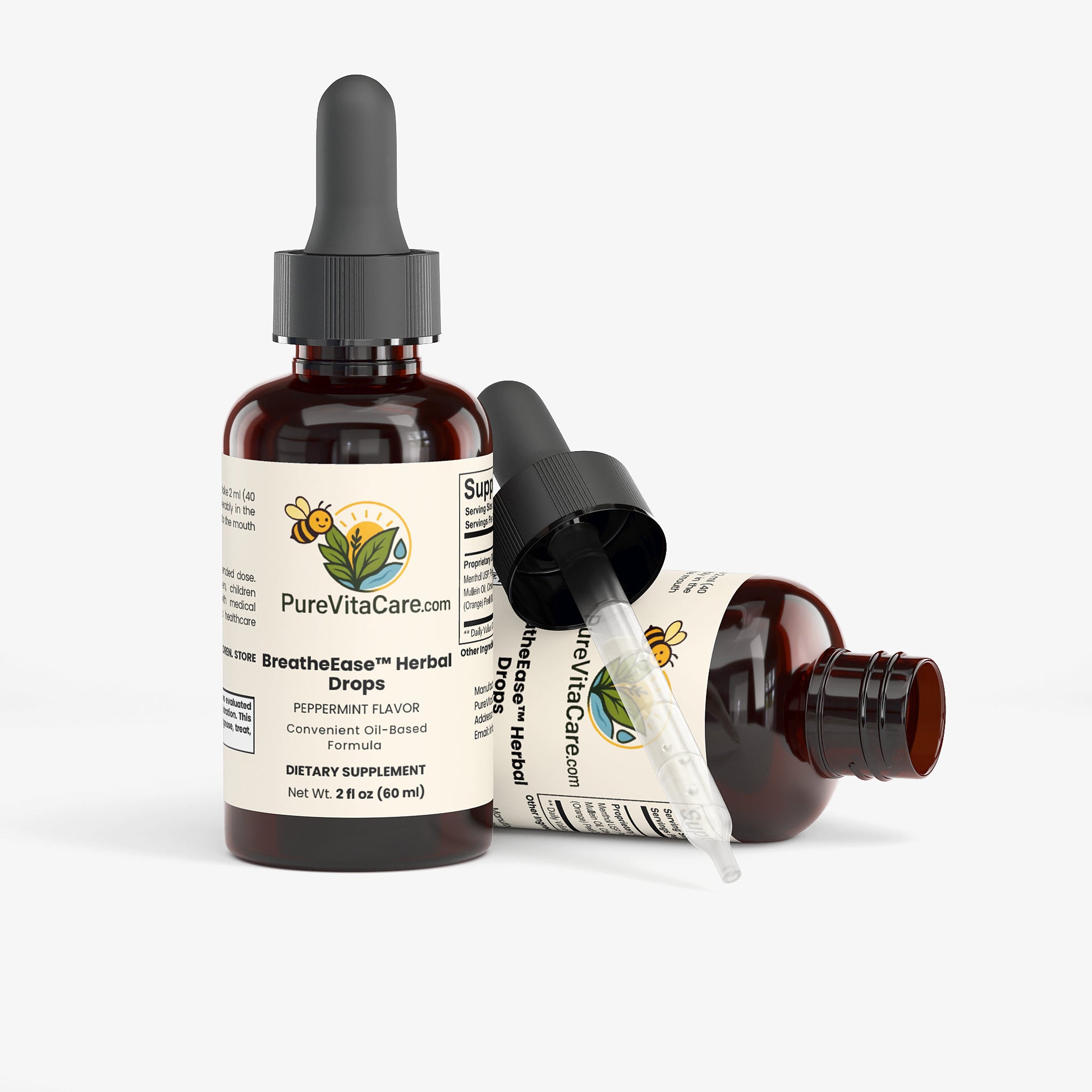 BreatheEase Herbal Drops - PureVitaCare.com