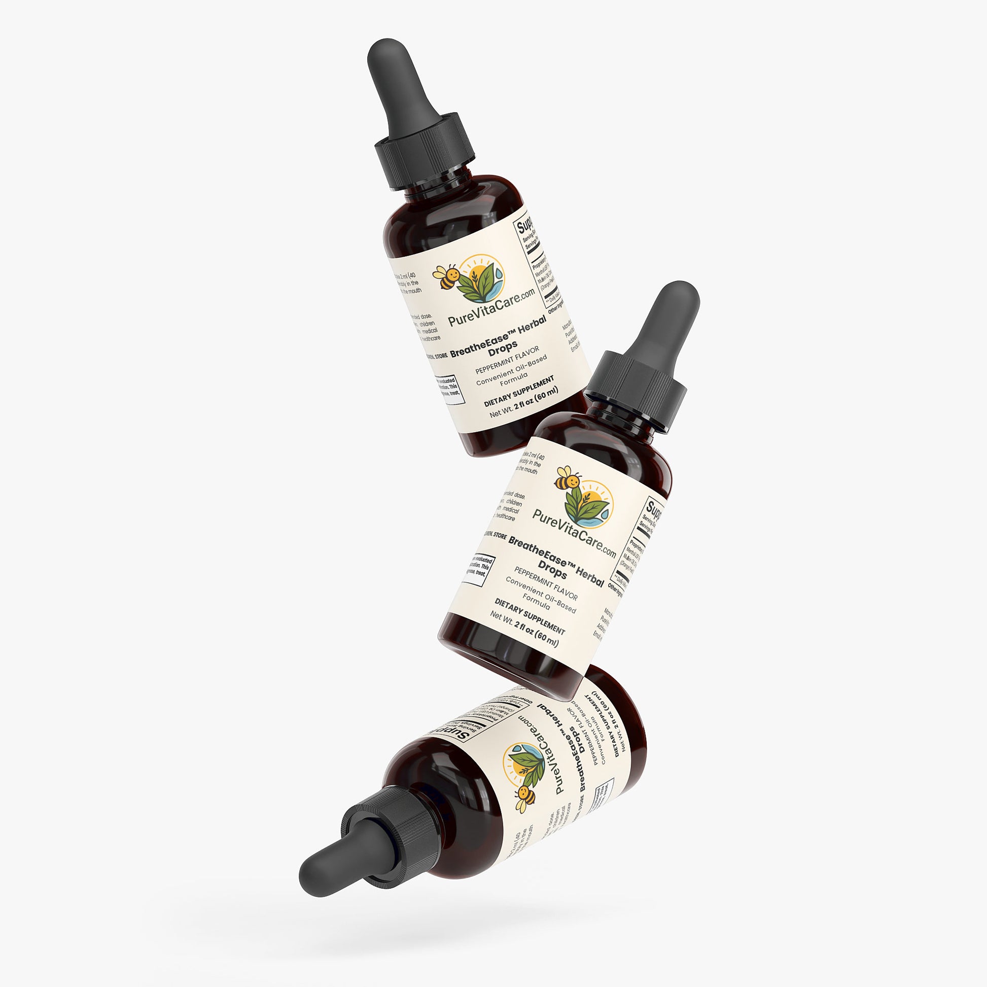 BreatheEase Herbal Drops - PureVitaCare.com