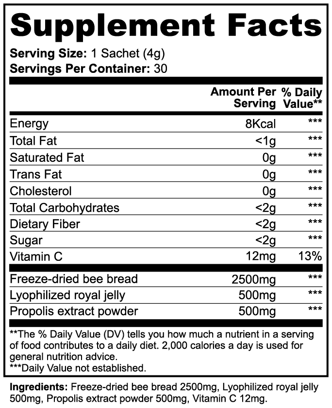 Bee Bread Powder - PureVitaCare.com