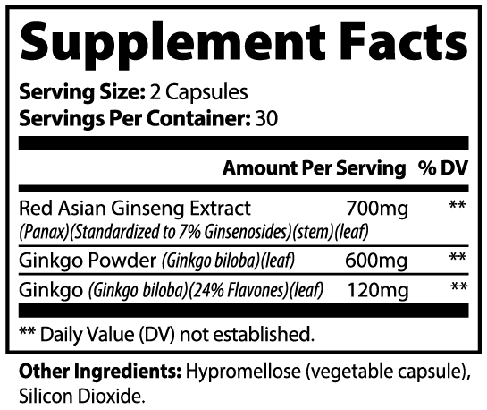 Ginkgo Biloba + Ginseng - PureVitaCare.com