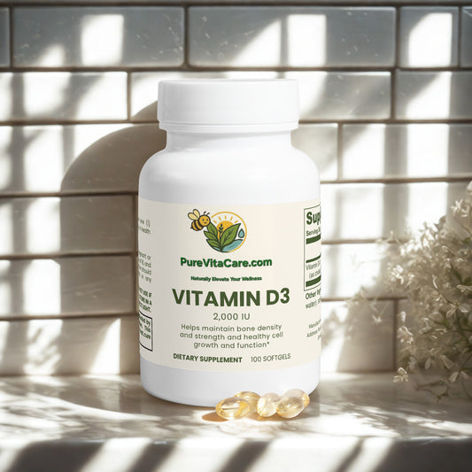 Vitamin D3 2,000 IU - PureVitaCare.com