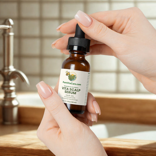 Hair Oil for Scalp Health and Hair Growth - PureVitaCare.com