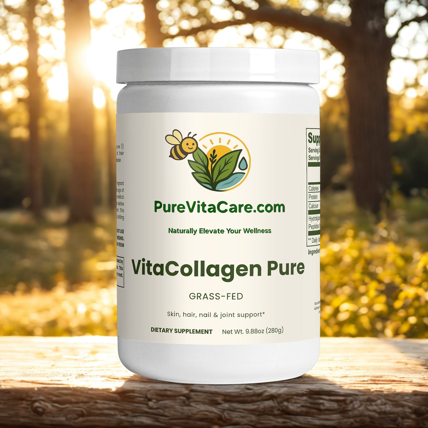 Grass-Fed Hydrolyzed Collagen Peptides - PureVitaCare.com