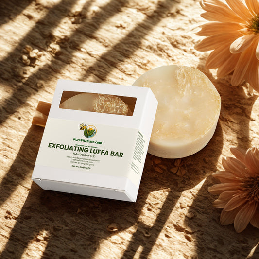 Exfoliating Luffa Bar - PureVitaCare.com